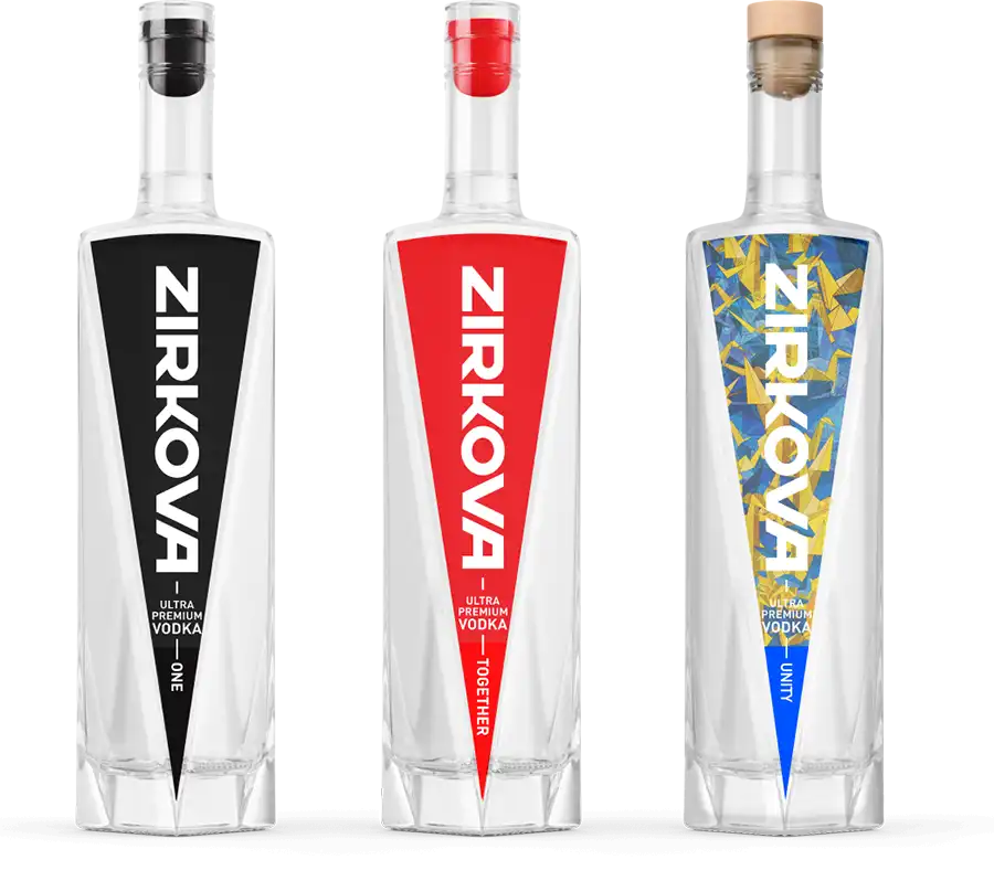 Zirkova Vodka Bottles